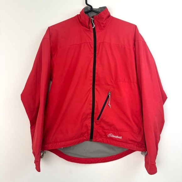 Cloudveil Jacket Mens Medium Red Performance Insulated Shell Lightweight Lined - Picture 1 of 14